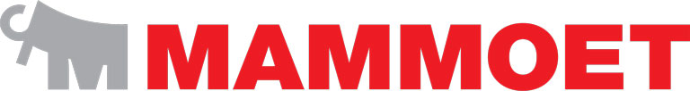 Logo featuring a stylized grey mammoth on the left and the word "MAMMOET" in bold red capital letters on the right.